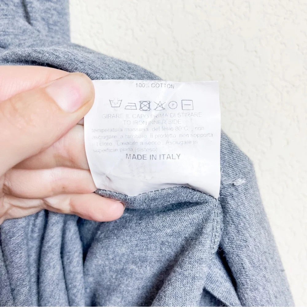 Golden Goose Cotton Maxi Dress Grey Size Medium - Picture 4 of 5